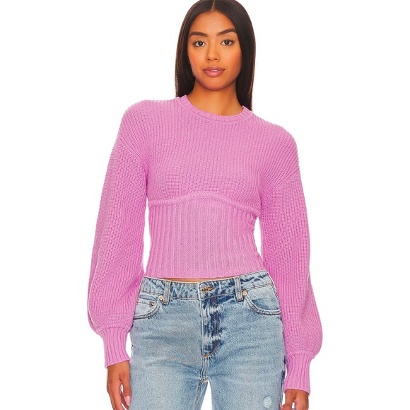 Lovers and Friends Anastasia Knit Sweater in Pink - Picture 1 of 3
